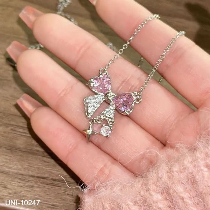Korean Jewellery Silver Luxurious Rhinestone